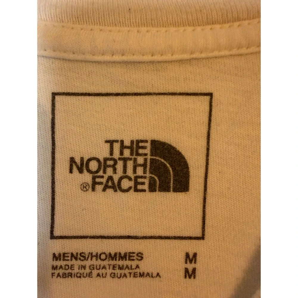 The North Face Graphic T-Shirt Mens Medium White Half Dome Logo Short Sleeve